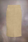 Skater chino midi skirt