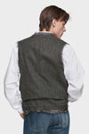Wool zip gilet