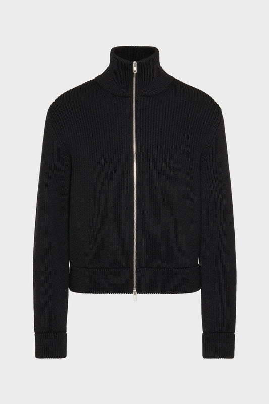 Wool knit jacket