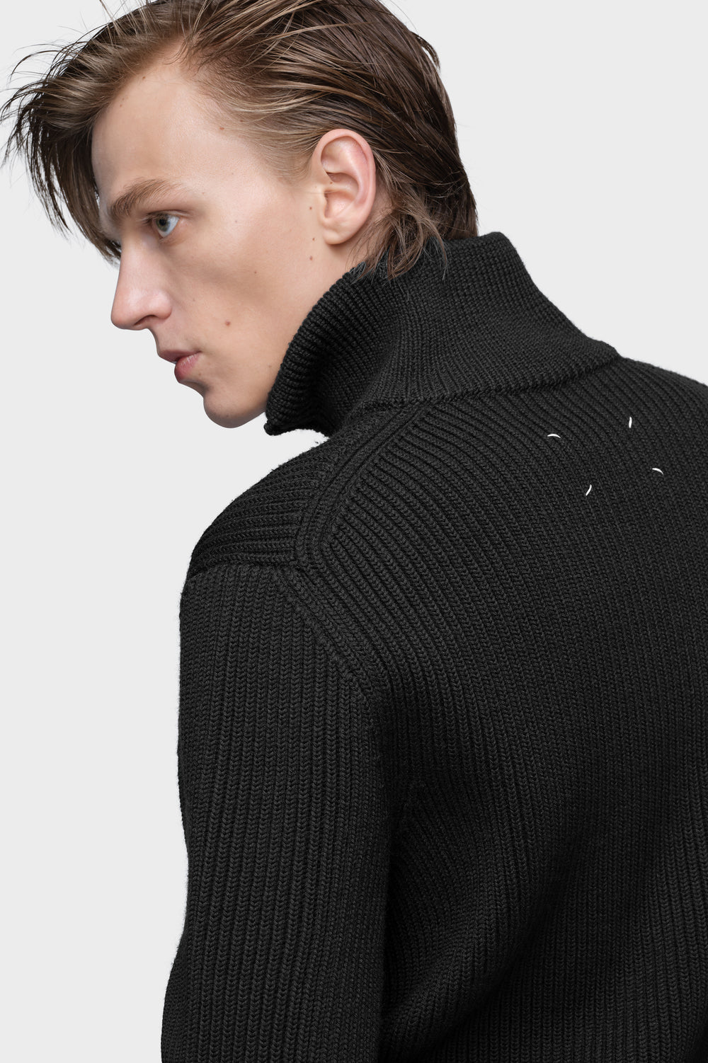 Wool knit jacket
