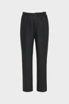 Felted Wool Straight-Leg Trousers