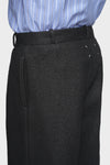 Felted Wool Straight-Leg Trousers