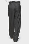 Pinstripe Wool Drawstring Trousers