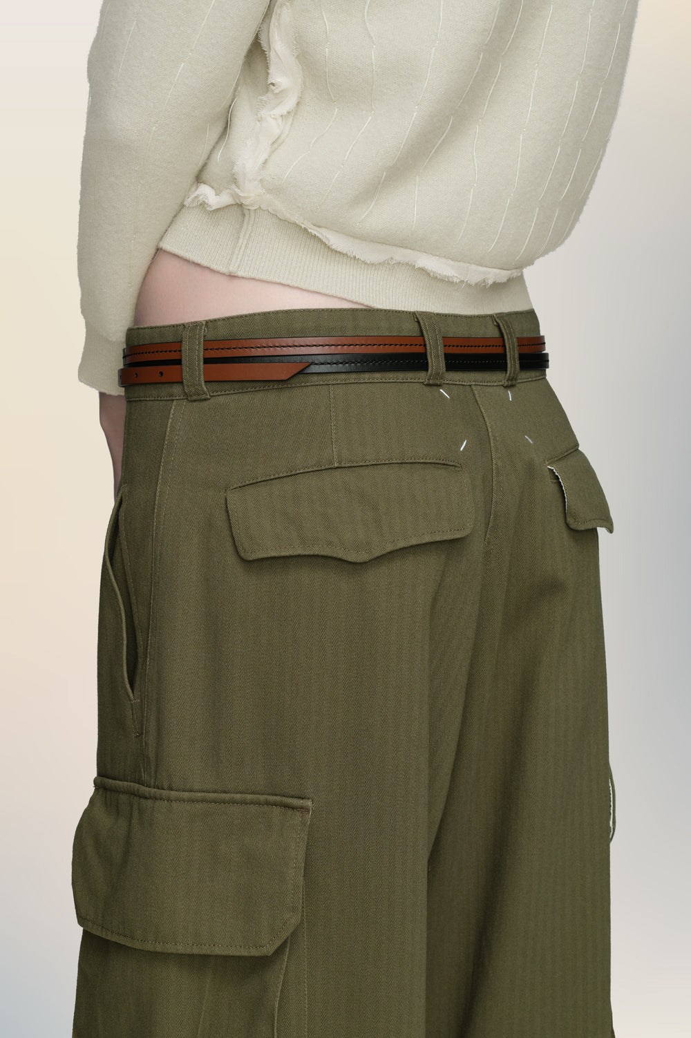 Leather belt