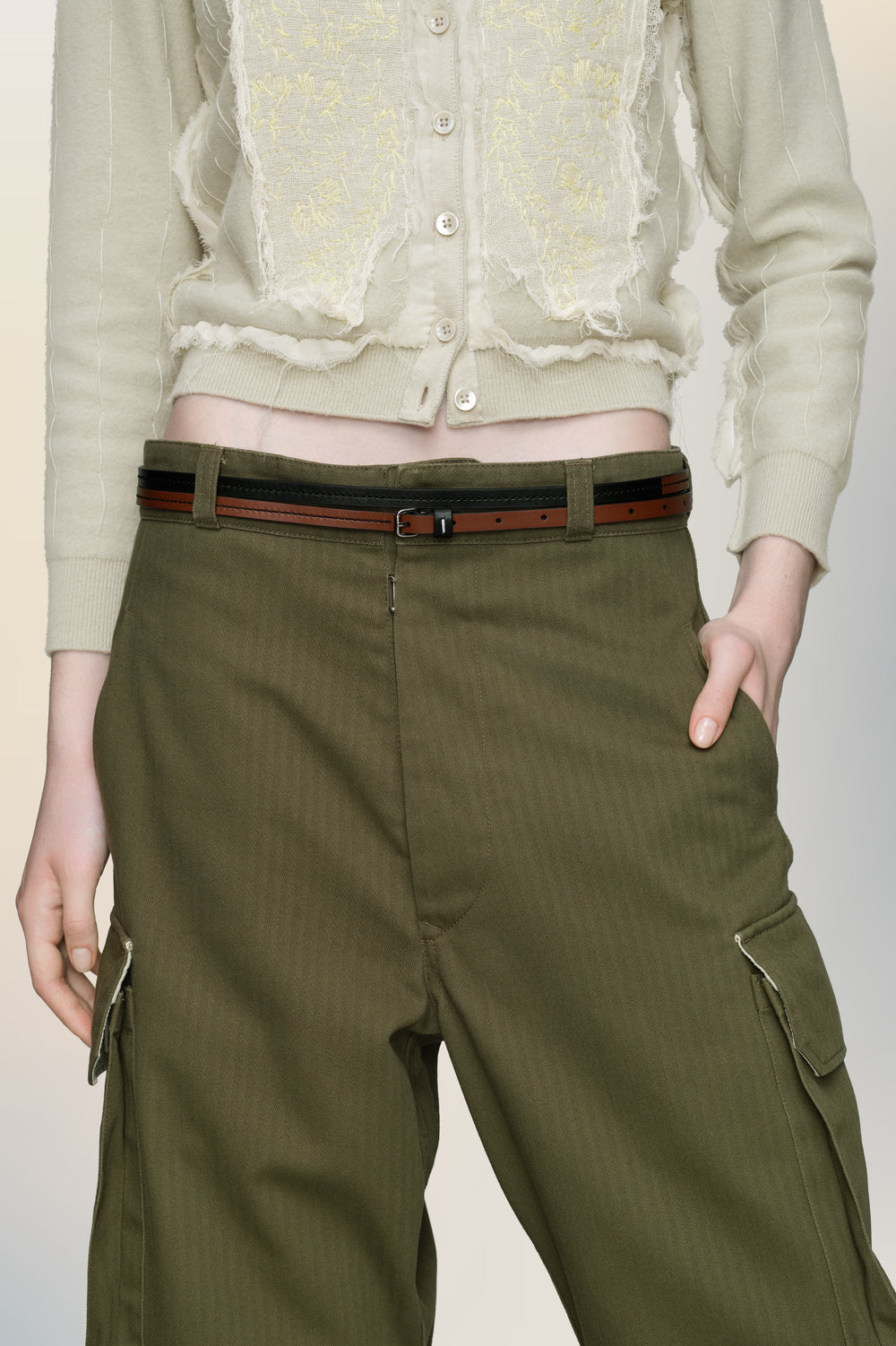 Leather belt