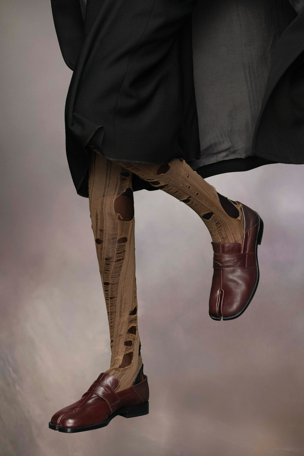 Tabi City babouche loafers