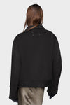 Wool cashmere caban jacket