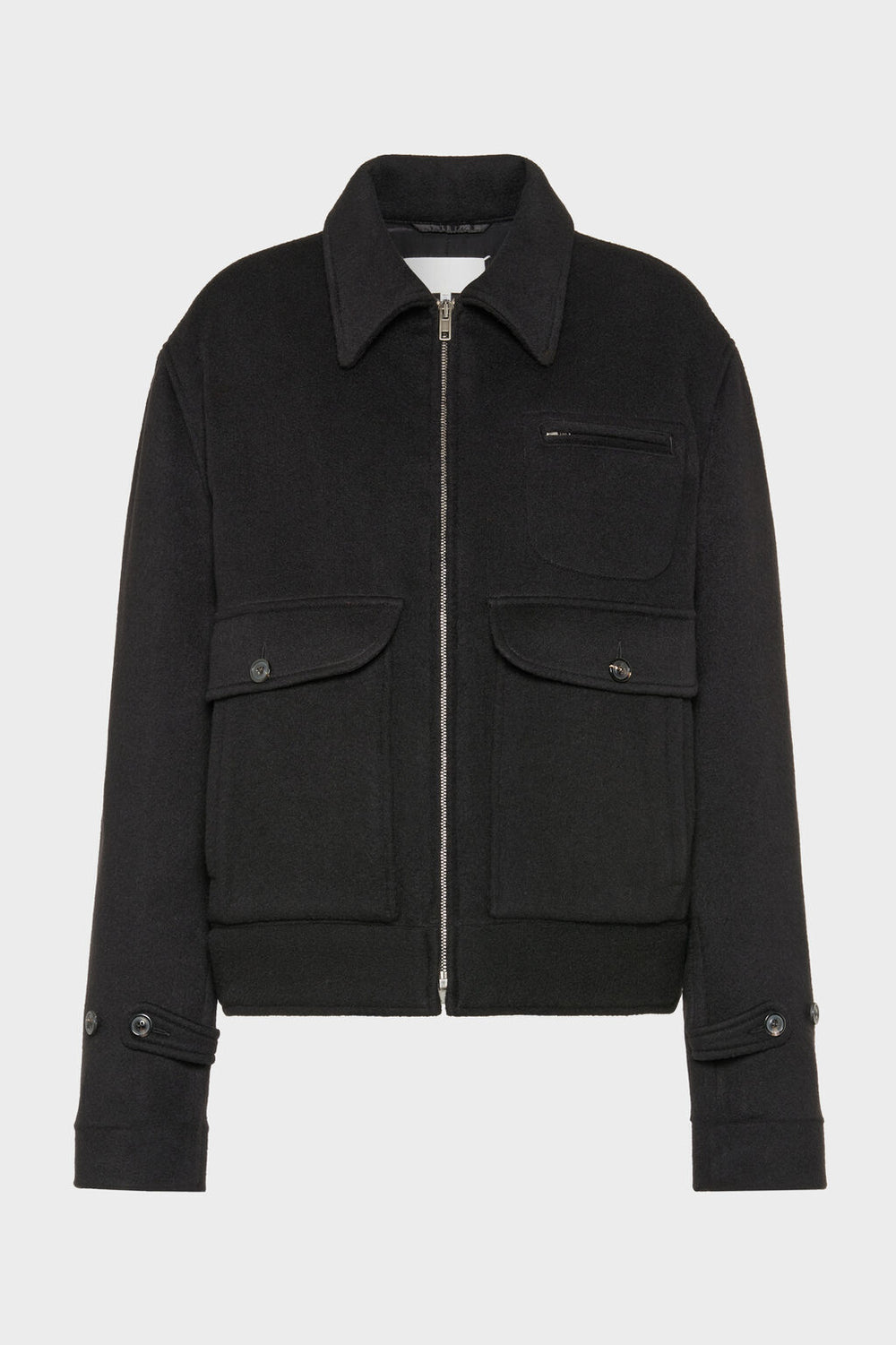 Wool cashmere caban jacket