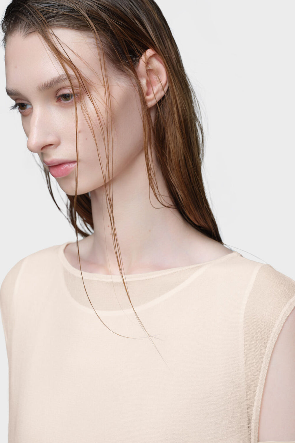 Retrograde silk knit dress