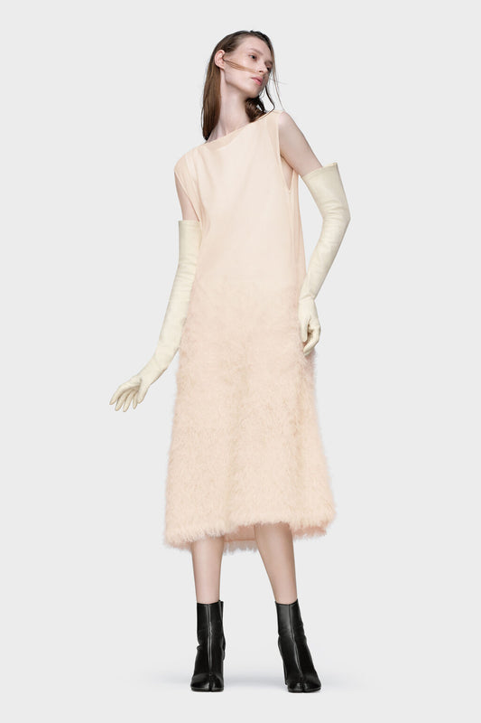 Retrograde silk knit dress