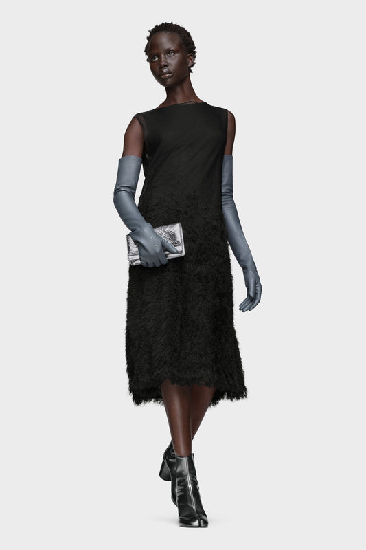 Retrograde silk knit dress