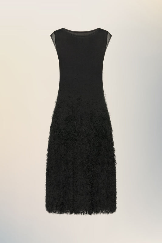 Retrograde silk knit dress