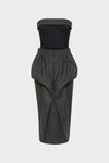 Wool bustier dress
