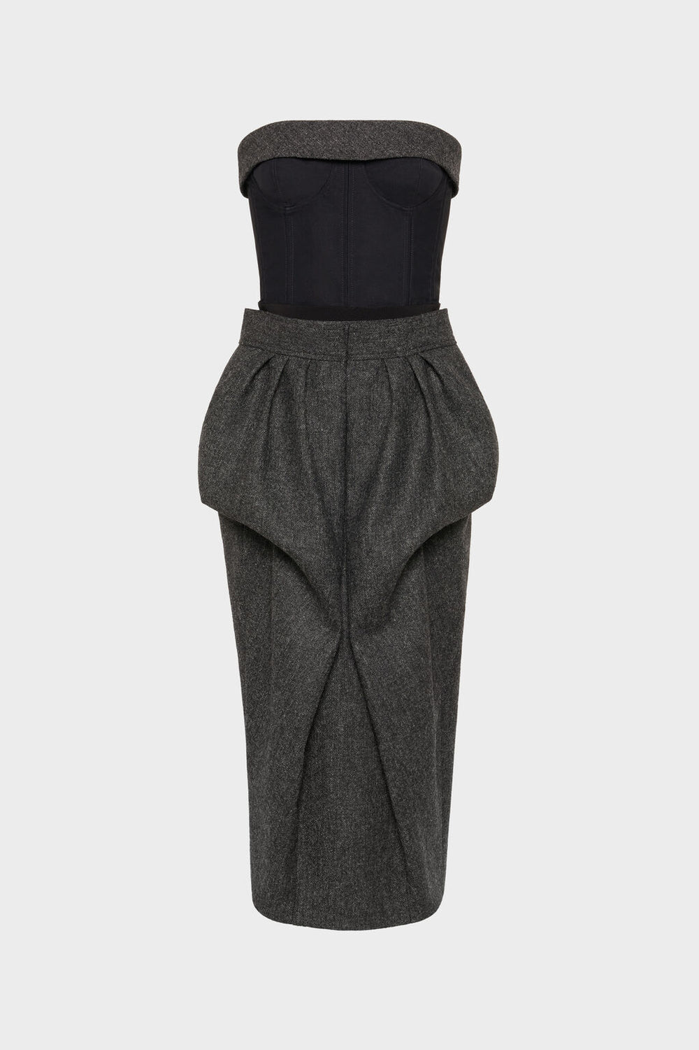 Wool bustier dress
