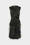Gathered organza dress