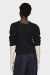 Wool knit top