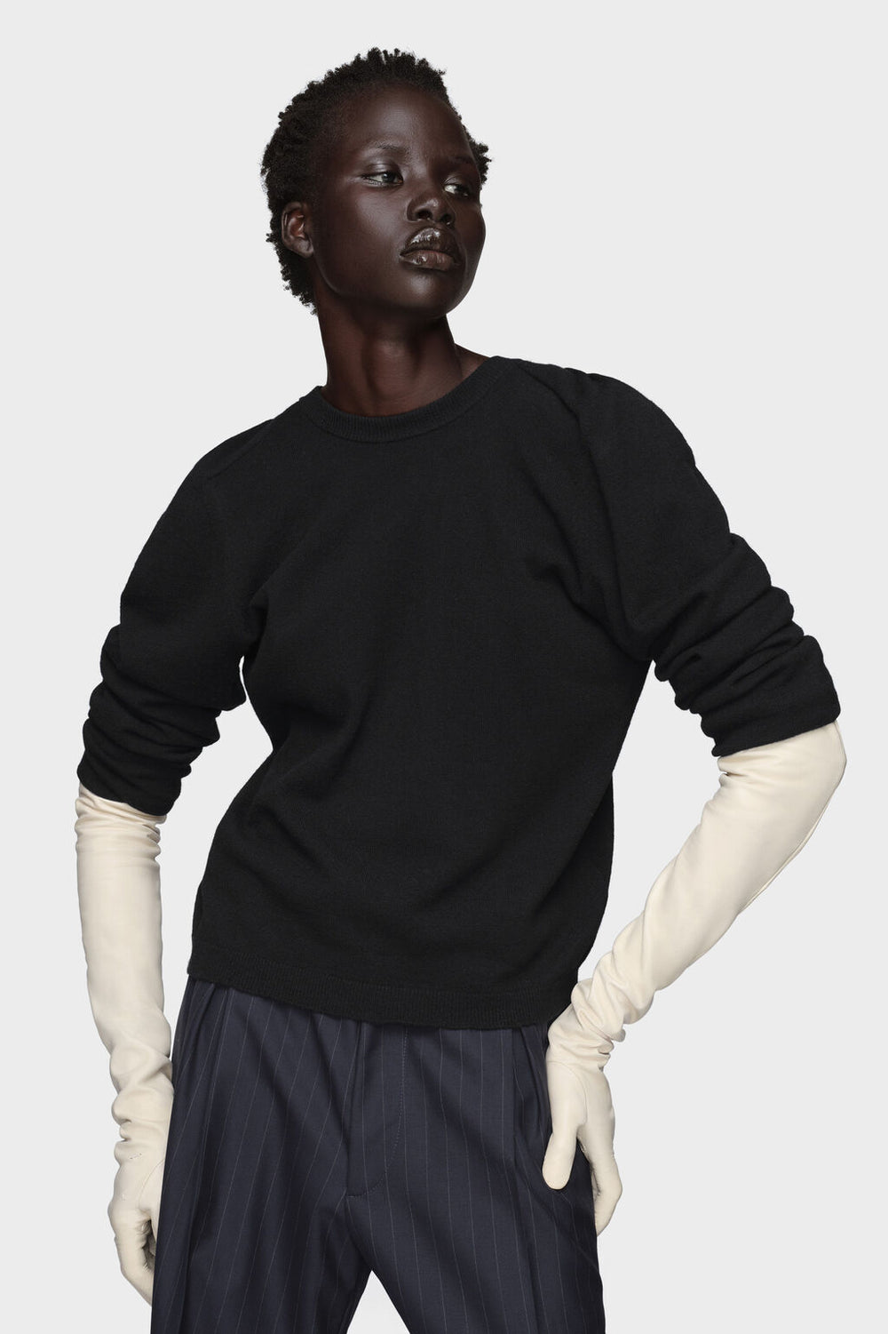 Wool knit top