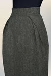 Wool midi skirt