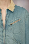 Distressed denim jacket
