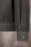 Distressed denim jacket