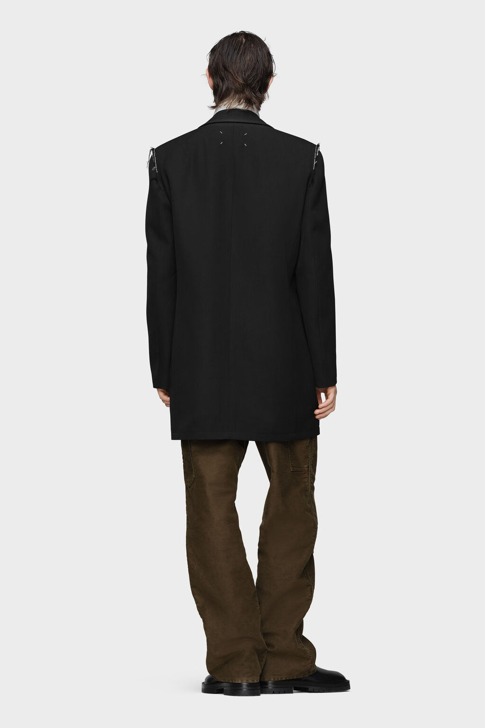 Reversible wool coat