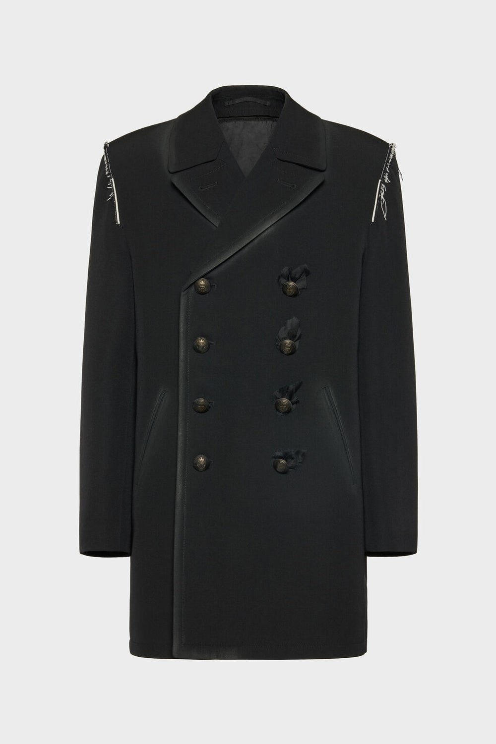 Reversible wool coat