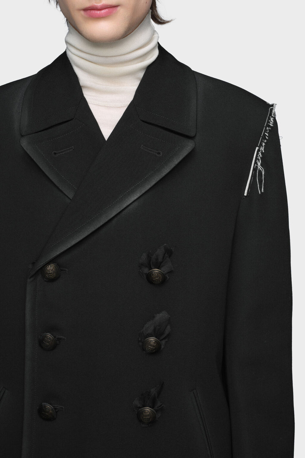Reversible wool coat
