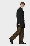 Reversible wool coat
