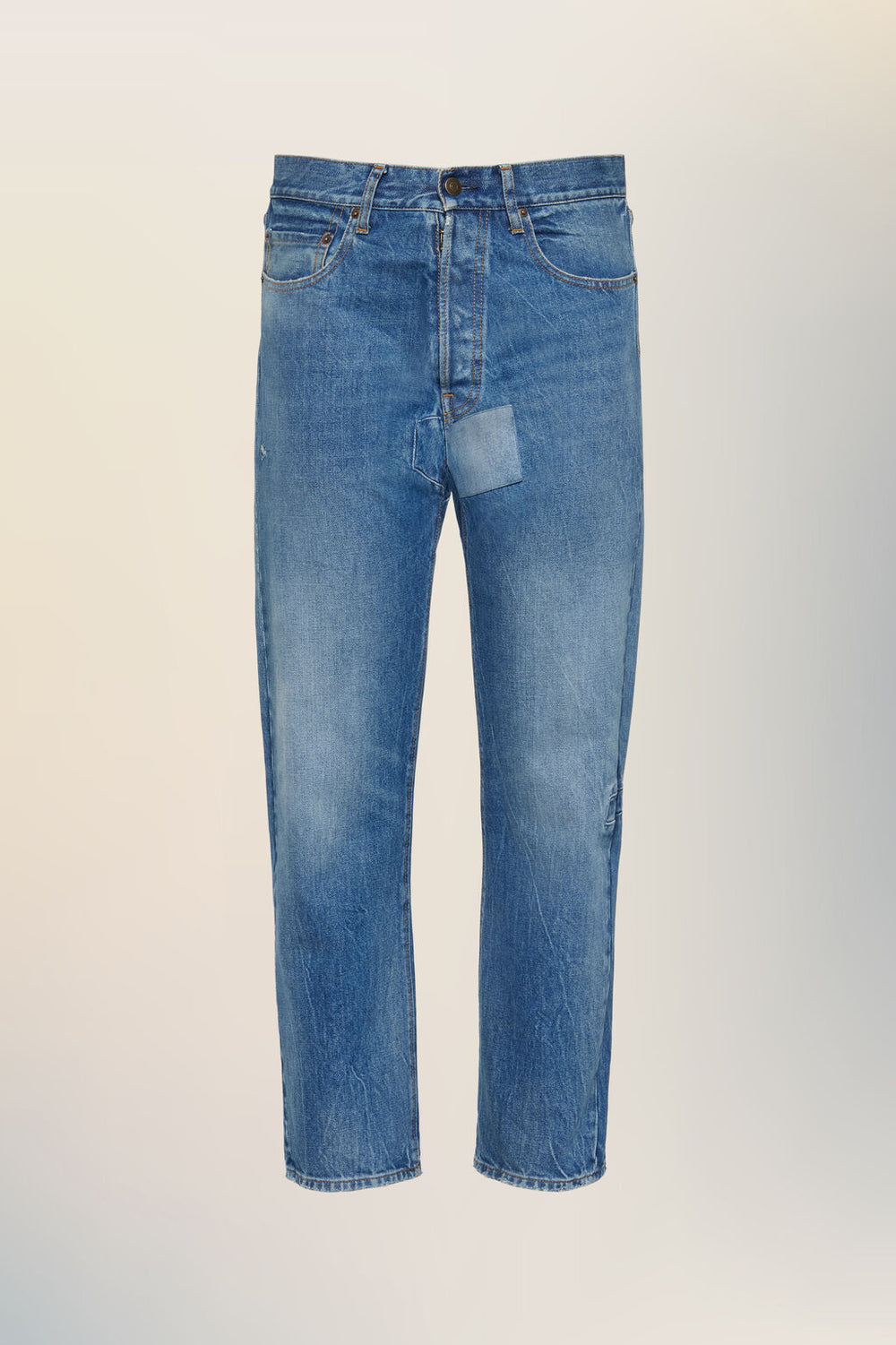 Tapered leg jeans