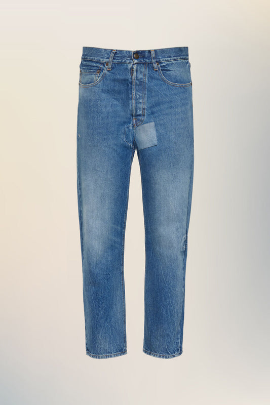 Tapered leg jeans