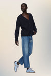 Tapered leg jeans