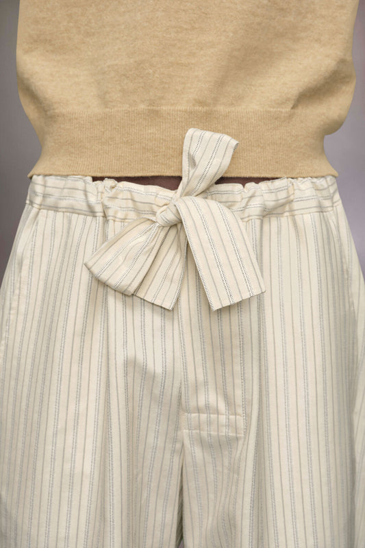 Stripe tie shorts