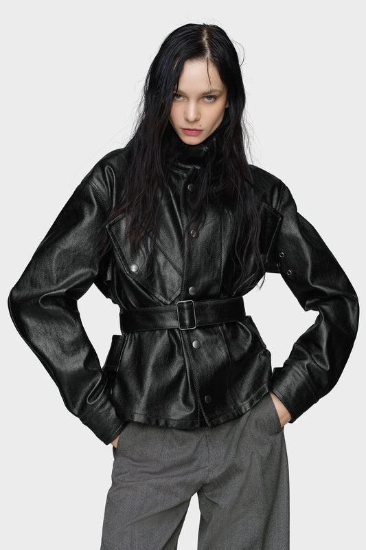 Belted jacket