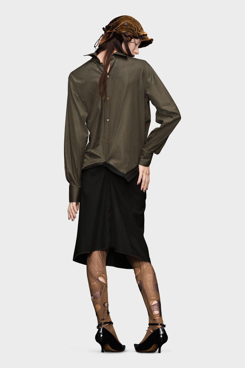 Reversed shirtdress