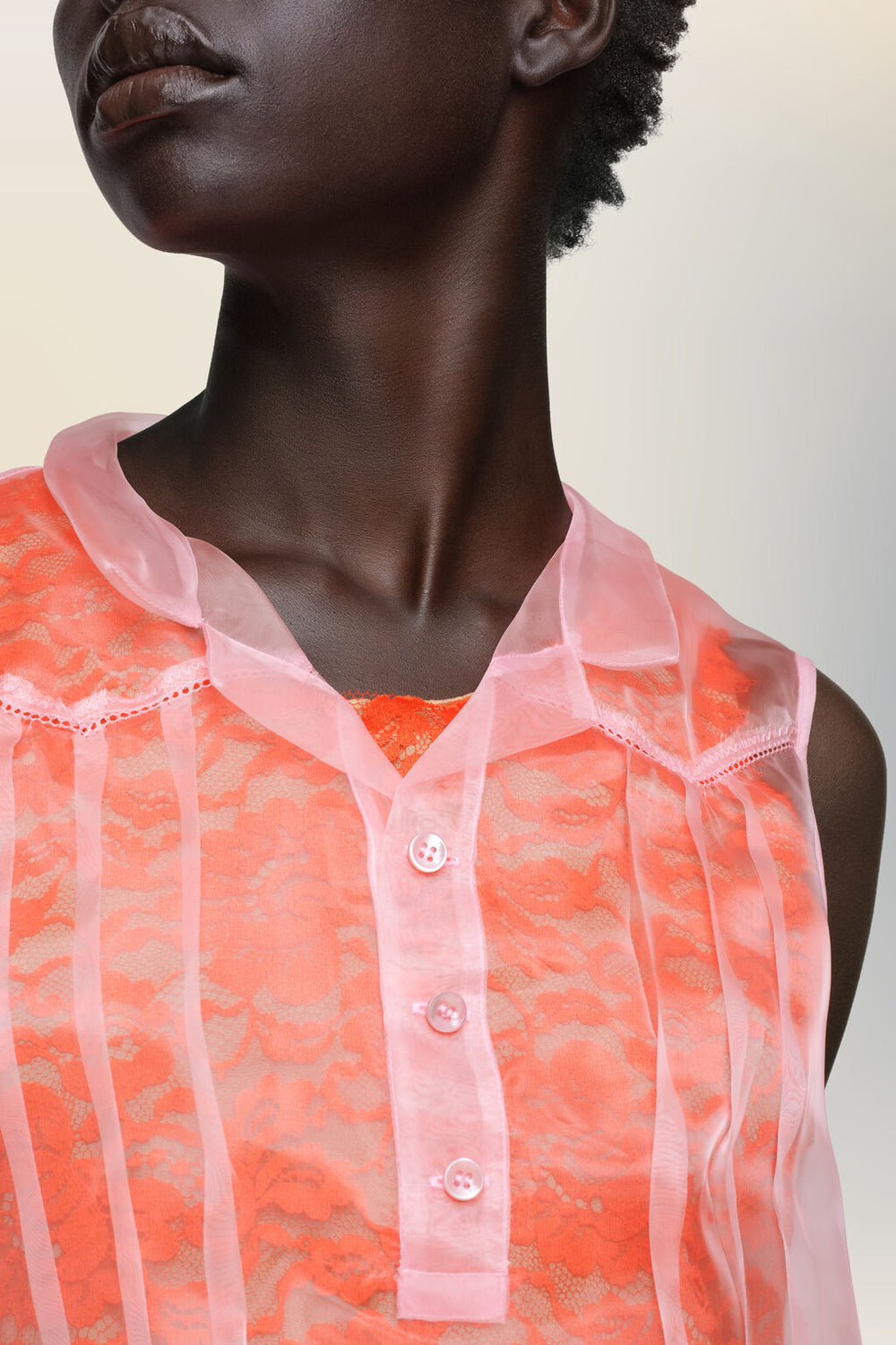 Sheer tea dress