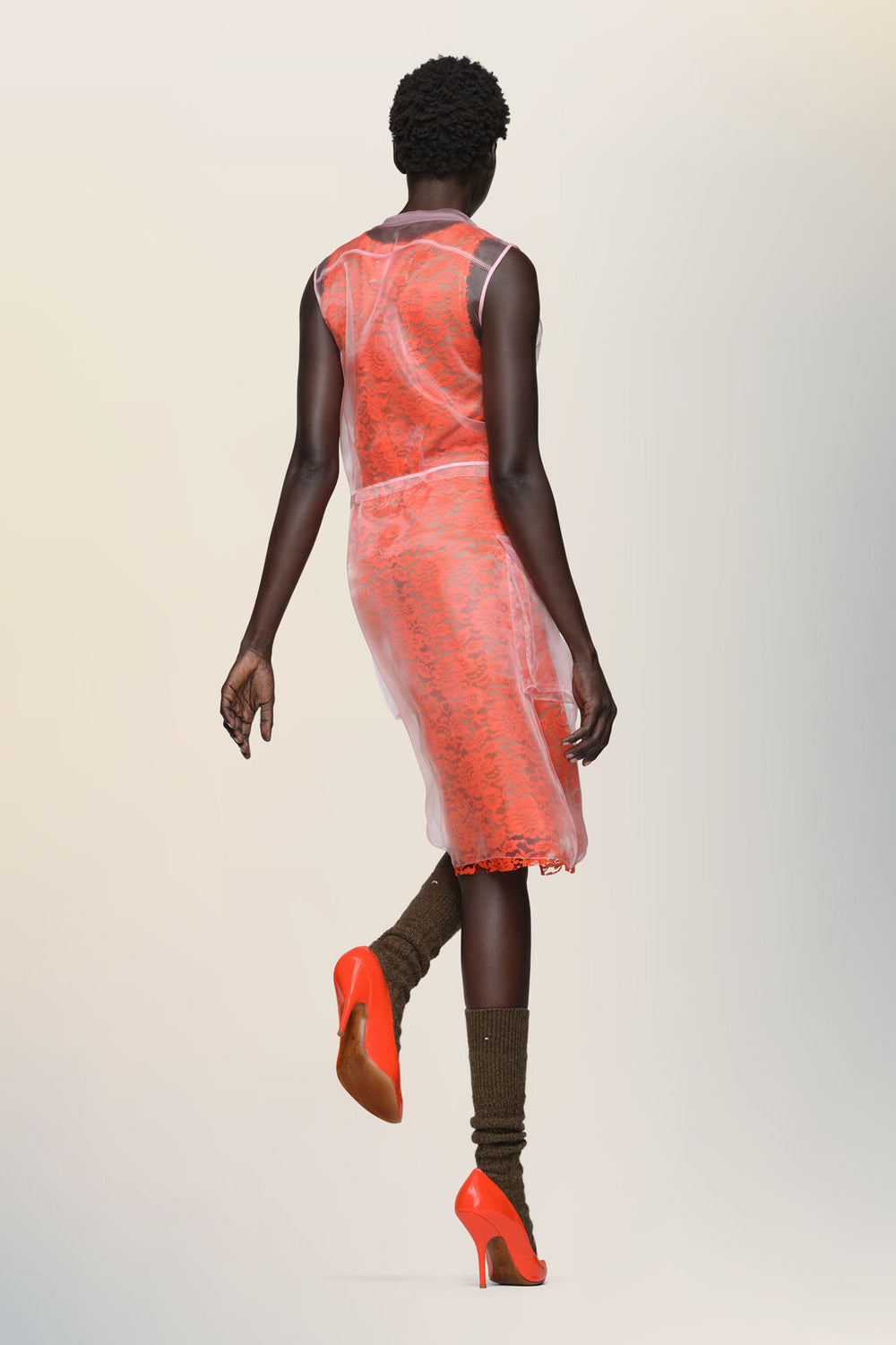 Sheer tea dress