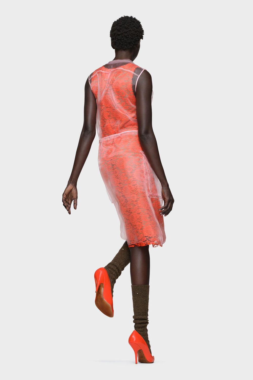 Sheer tea dress