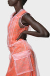 Sheer tea dress