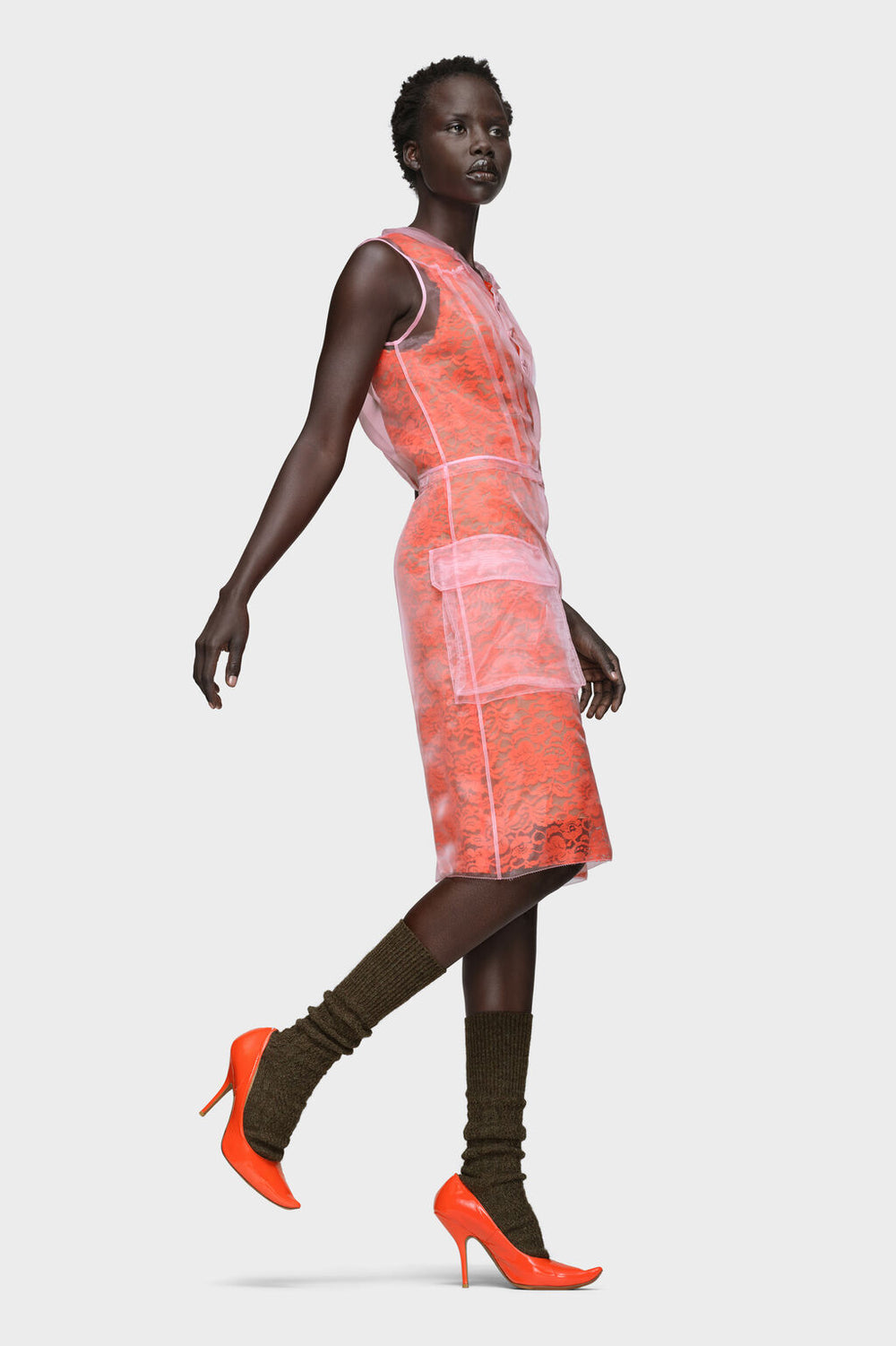 Sheer tea dress