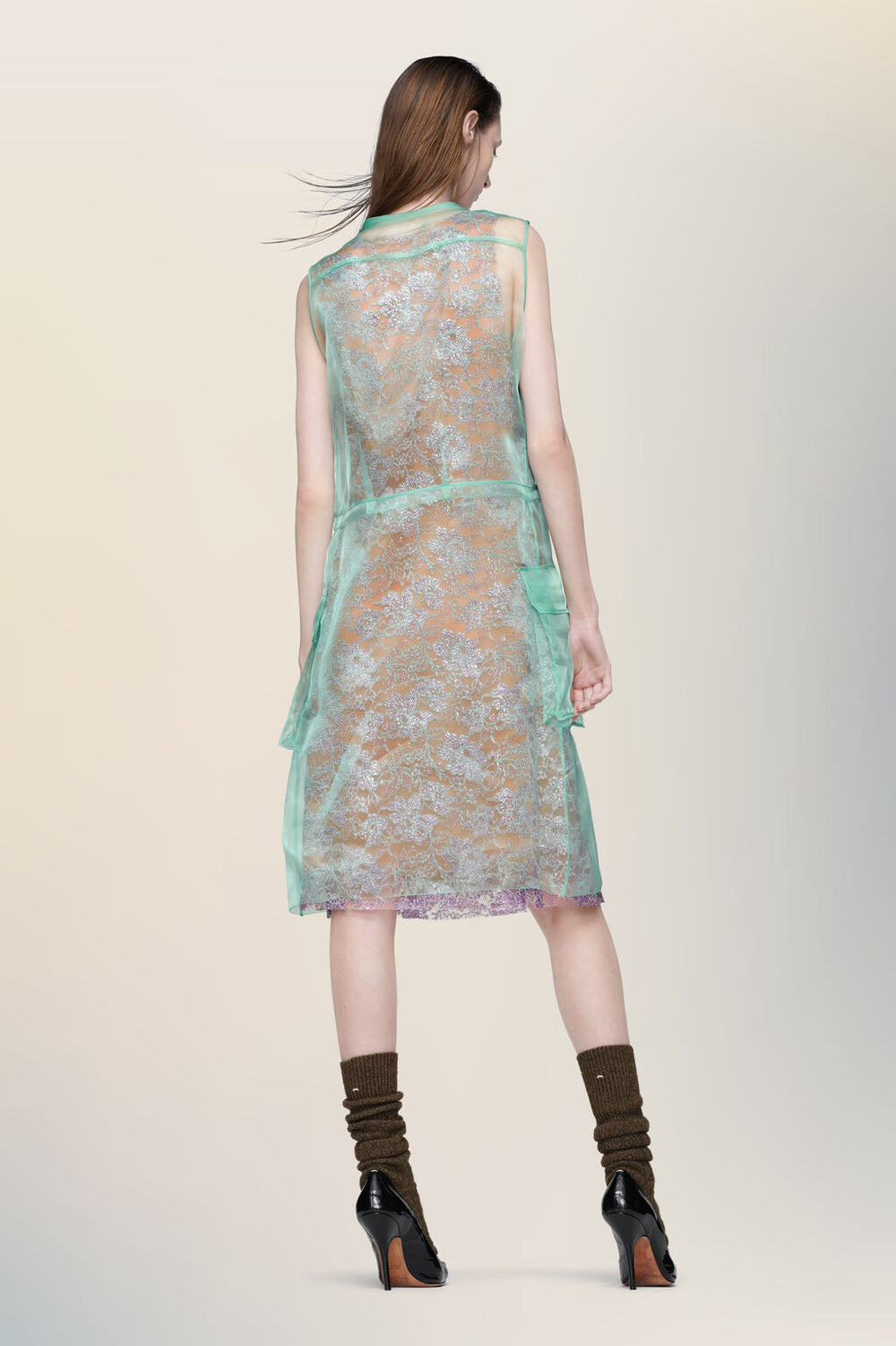 Sheer tea dress