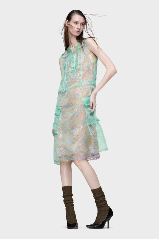 Sheer tea dress