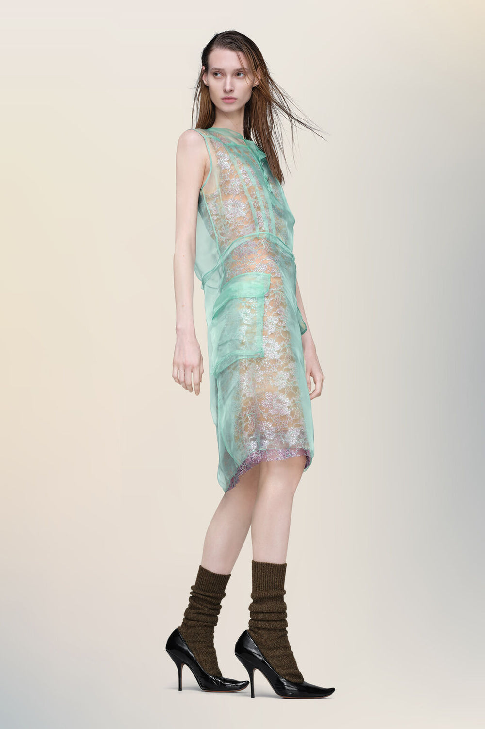 Sheer tea dress