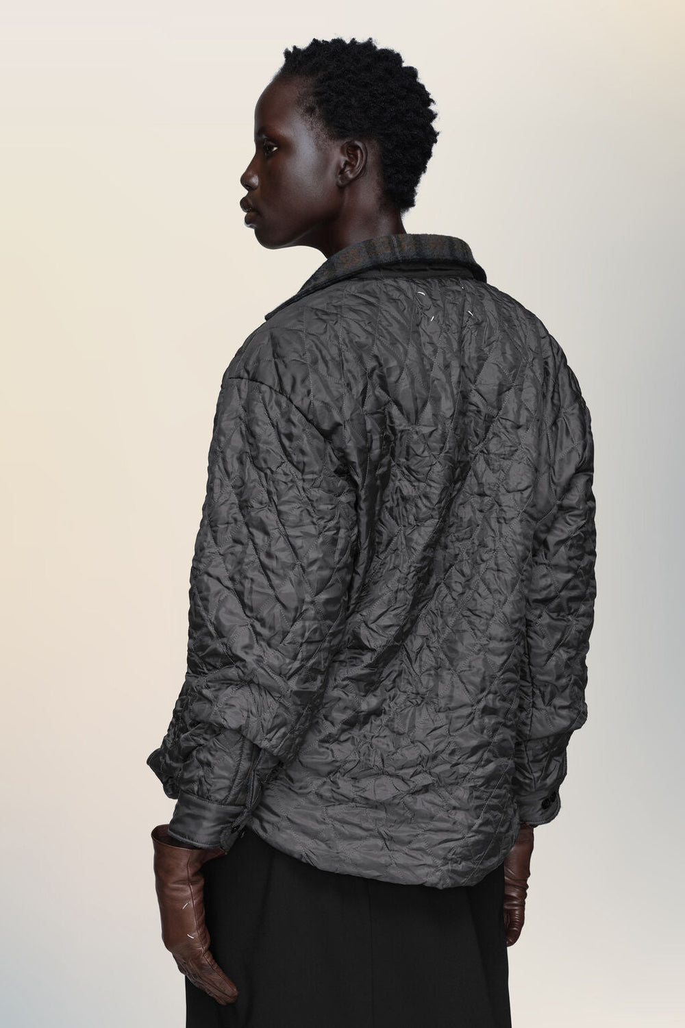 Quilted shirt-jacket