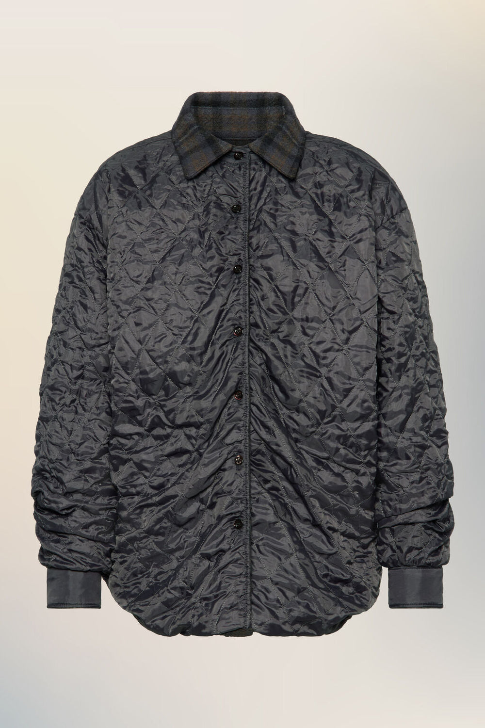 Quilted shirt-jacket