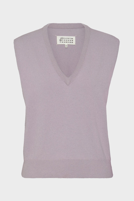 Wool V-neck Gilet