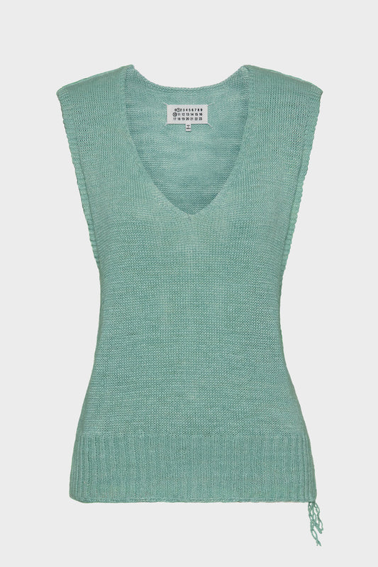 Gardening hemp knit vest