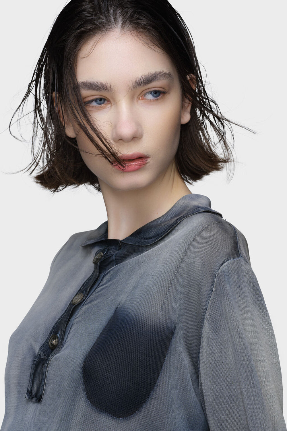 Sun-faded polo top