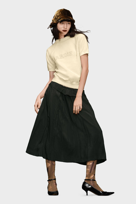 Short sleeve sweatshirt