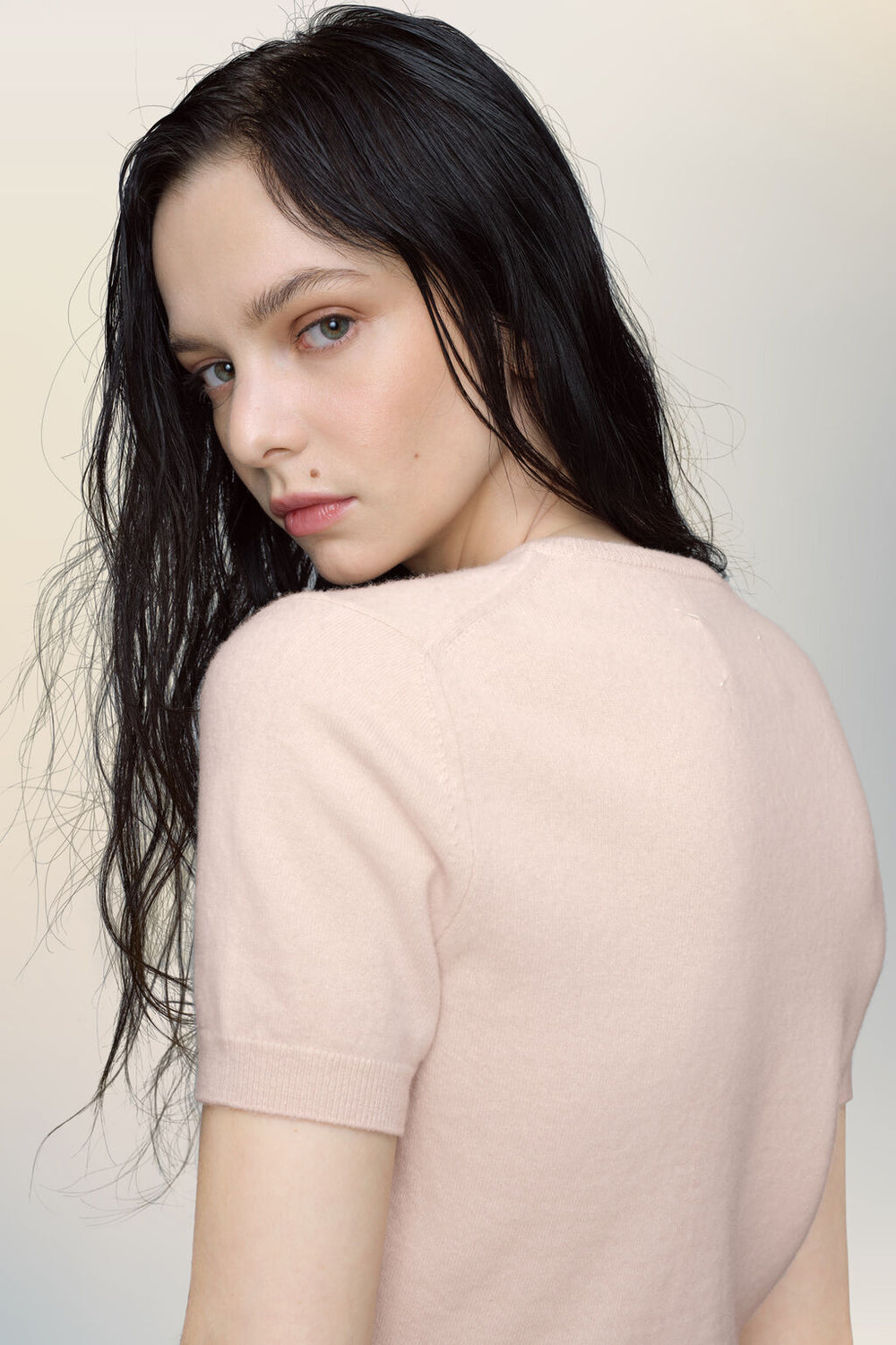 Crewneck knit top