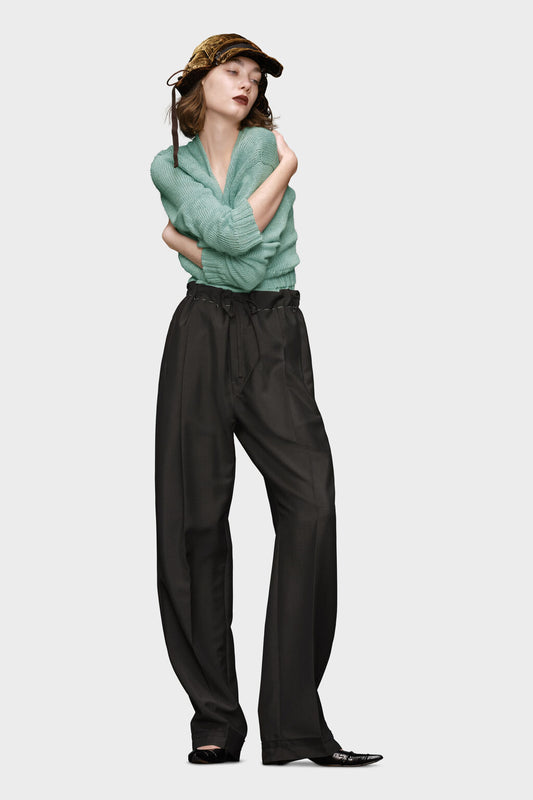 Gardening hemp knit cardigan